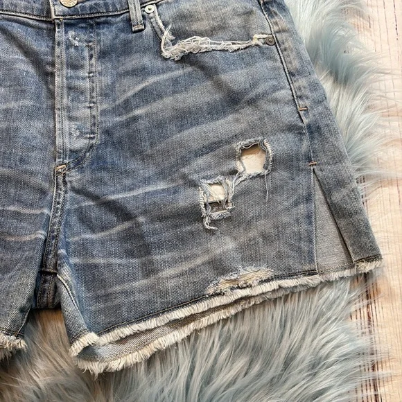 Citizens of Humanity Slouchy Fit Corey Distressed Shorts sz 27 - Picture 5 of 11